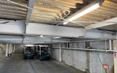 某ゴルフ場カート庫　電源設備増設