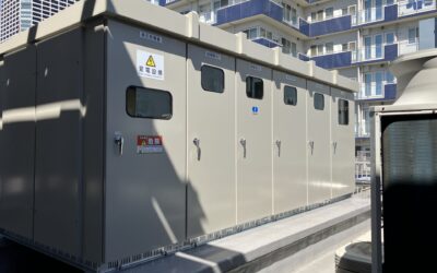 某商業ビル屋上キュービクル更新工事